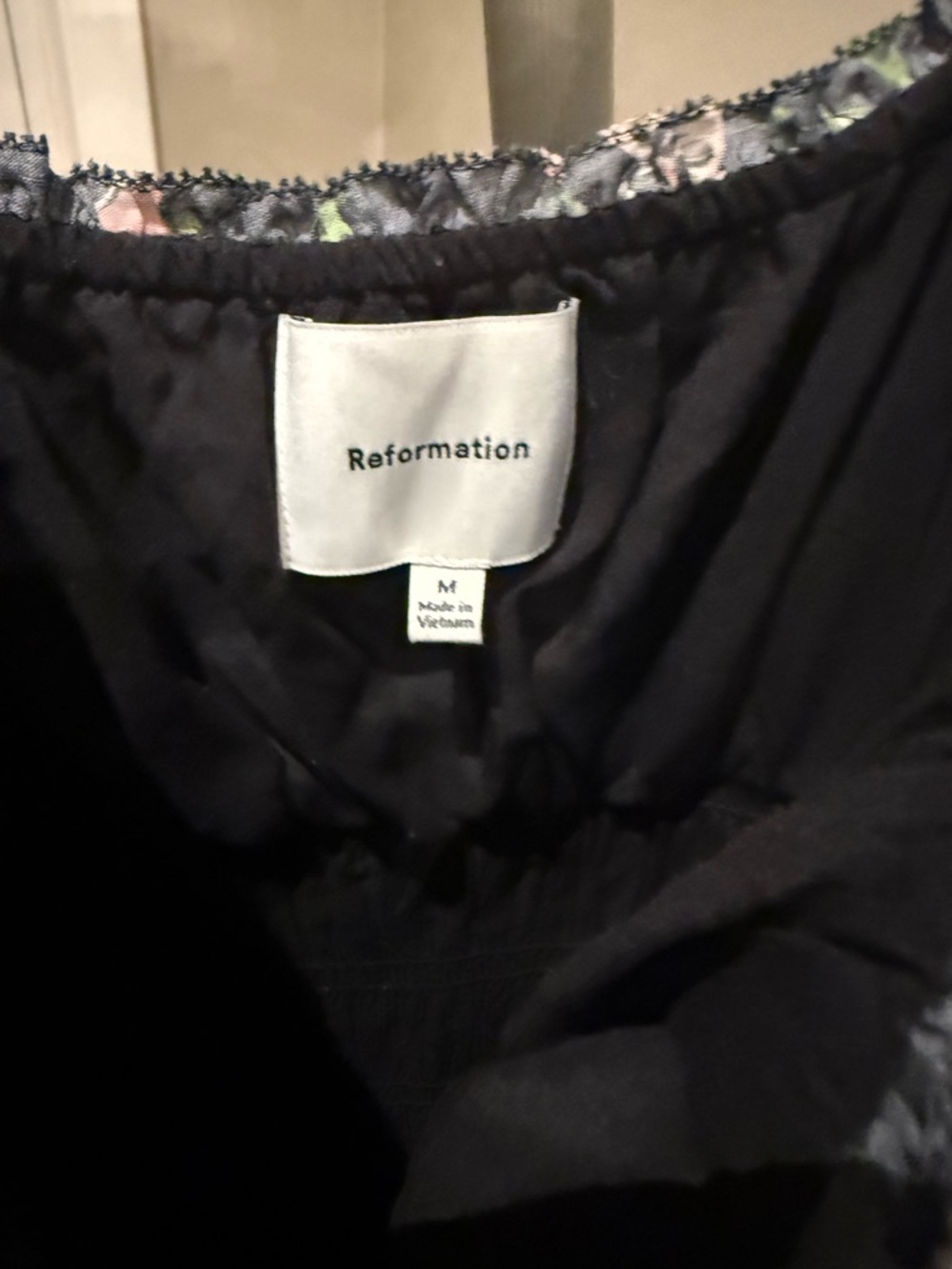 Reformation  Riva Shirred Midi Dress - Picture 6 of 7